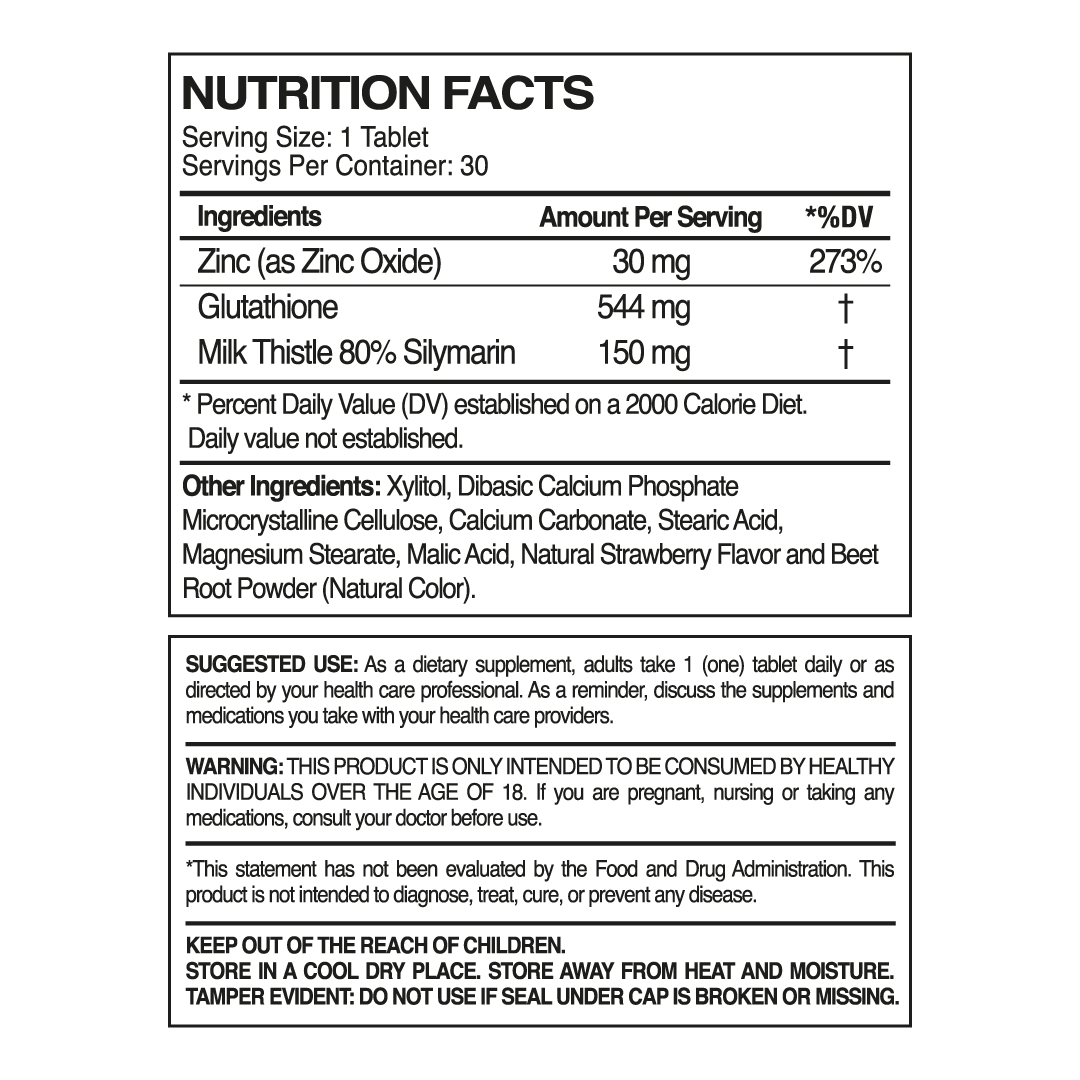 Tripack Glutathione MT + Zinc