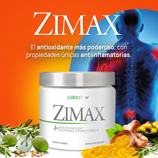 Zimax Antioxidante Natural Poderoso Suplemento Nutricional Avanzado Paleolife 5320