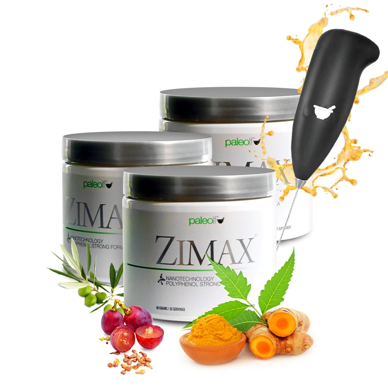 ZIMAX® Antioxidante envase - 3 Pack - 90 días + Batidora Premium Gratis + Envío Gratis dentro de Usa  - AV